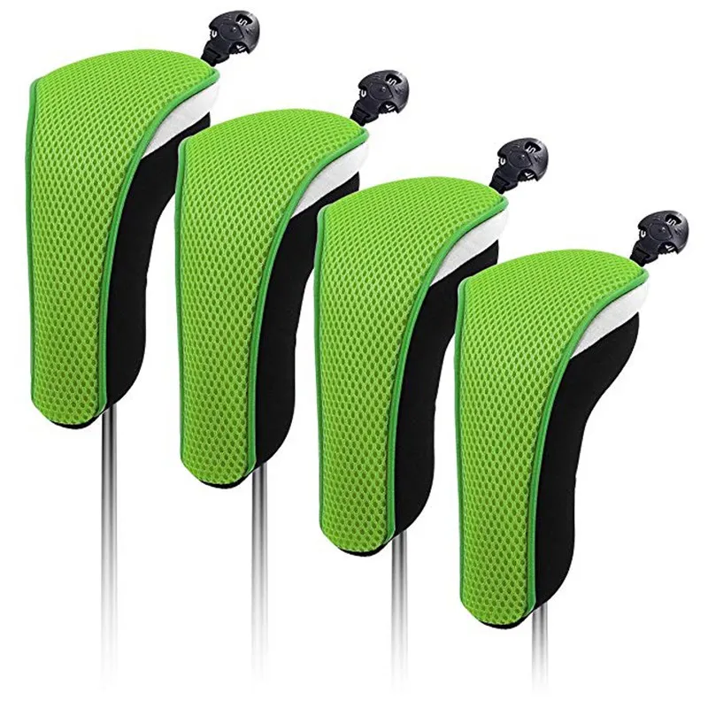 4X Thick Neoprene Hybrid Golf Club Head Cover Headcovers with Interchangeable Number Tags