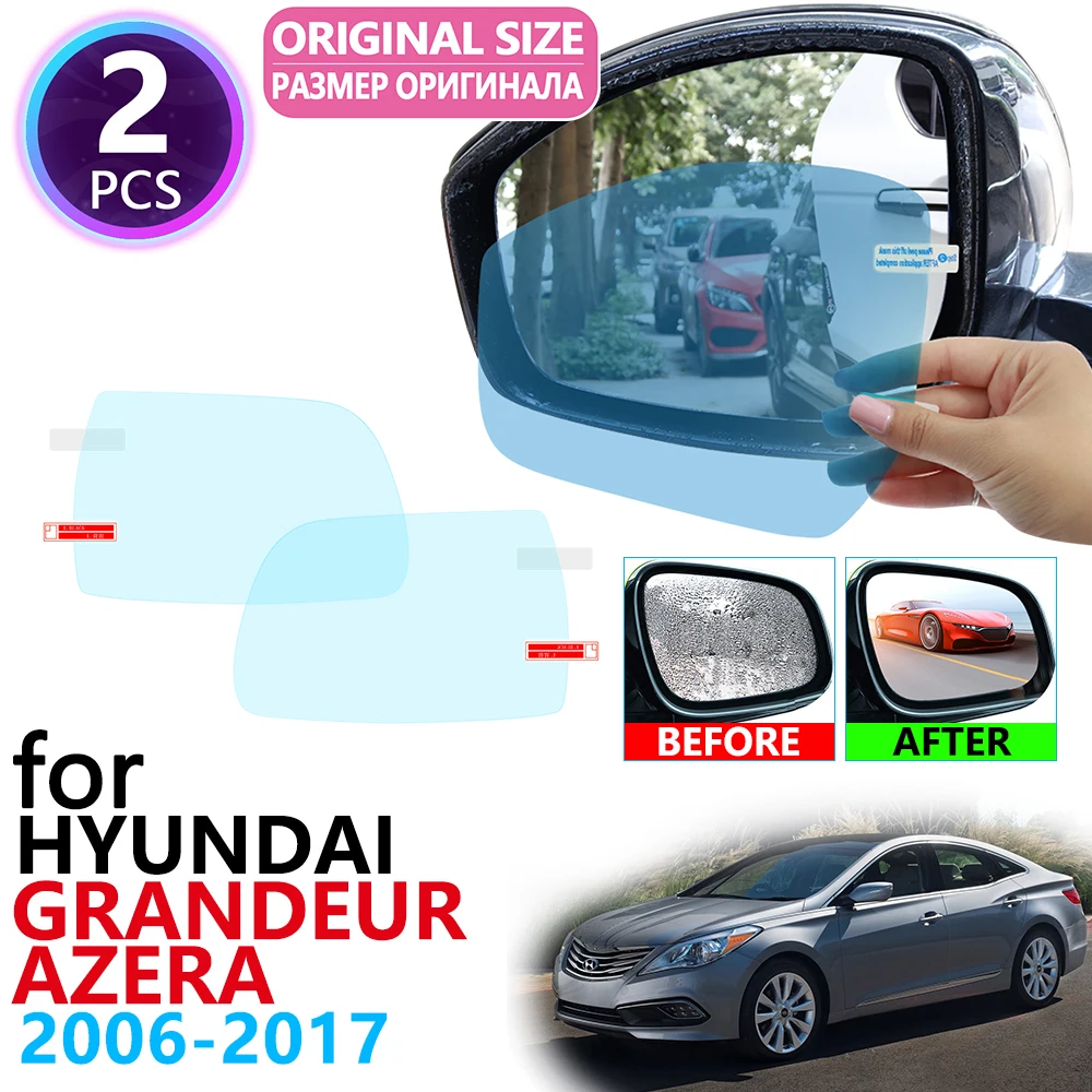 

Для Hyundai Grandeur Azera TG HG 2006 ~ 2017 полное покрытие зеркало заднего вида противотуманная пленка аксессуары 2007 2009 2011 2014 2015 2016