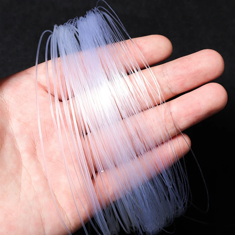 0.3 0.35 0.4 0.5 0.6 0.7 0.8 0.9 1mm Dia Crystal Nylon Thread Non-elastic Fishing Line Beading Cord For DIY Jewelry Finding