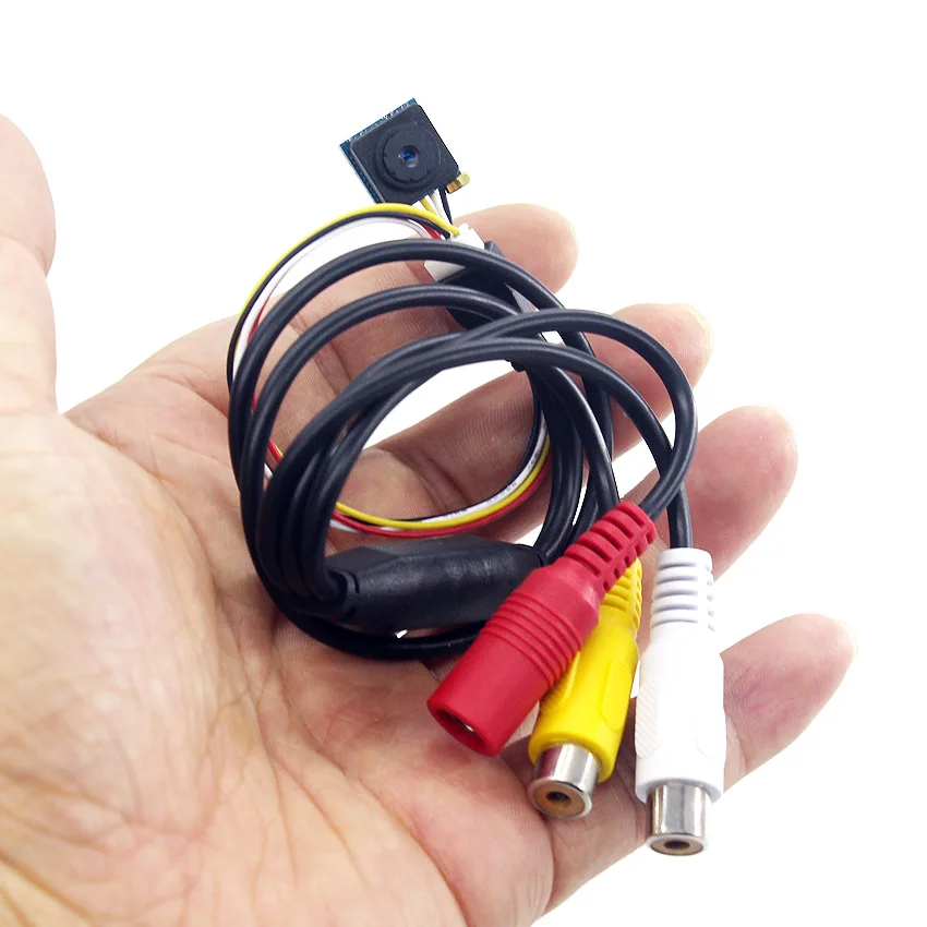 SMTKEY 700TVL Audio Micro Mini Color CCTV Security Video  Mini Camera Free with BNC adapter
