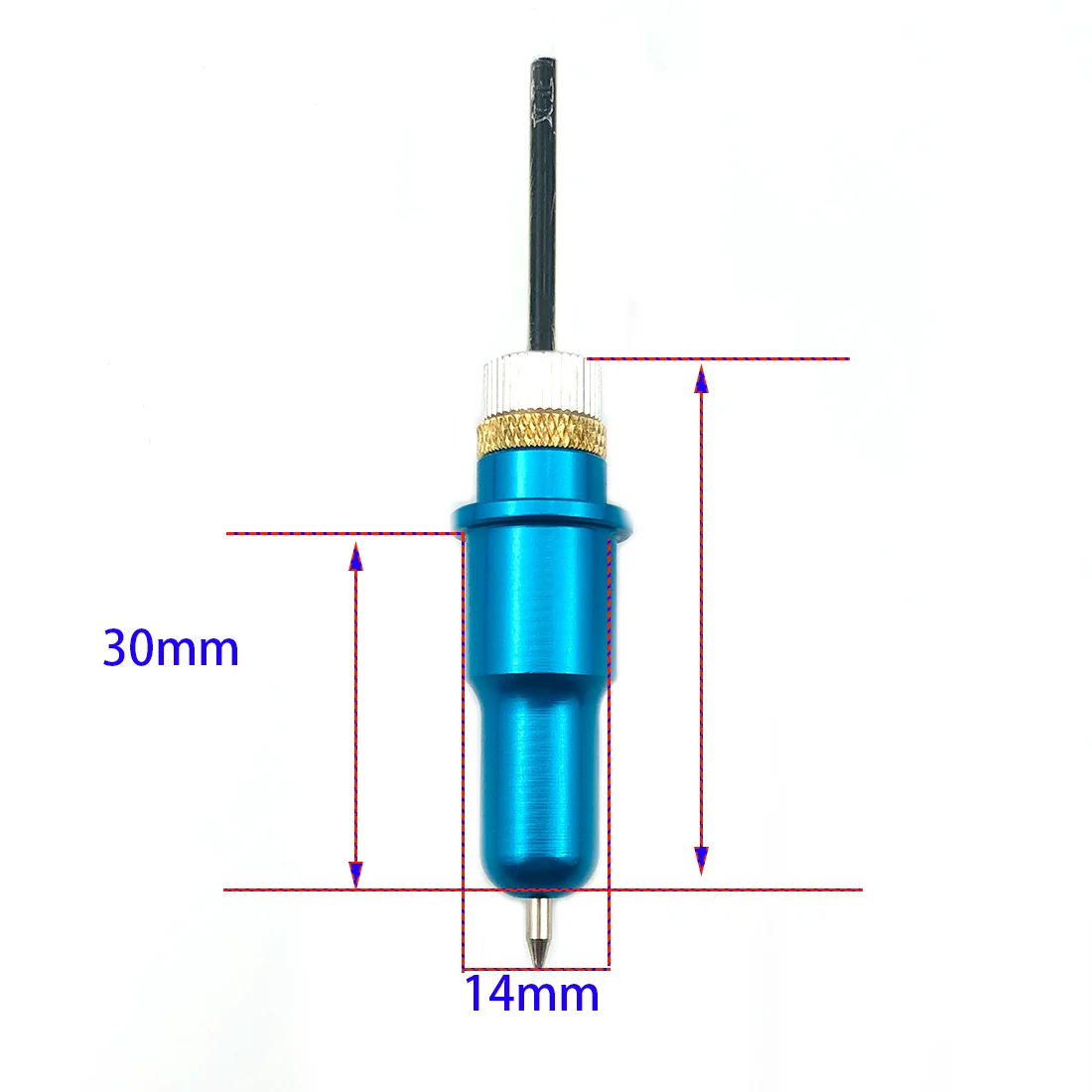 1pc Plotter Pen Holder Dia 14mm for CB09 CB15 Graphtec Silhouette Cameo 1/2/3 Portrait 1/2 Curio Summa