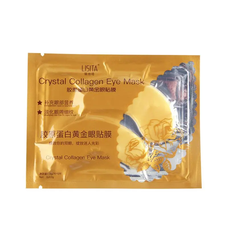 10 PCS/set Gold Crystal Collagen Eye Mask Hotsale Eye Patches For The Eye Moisturizing Anti-Wrinkle Remove Black Eye Face Care