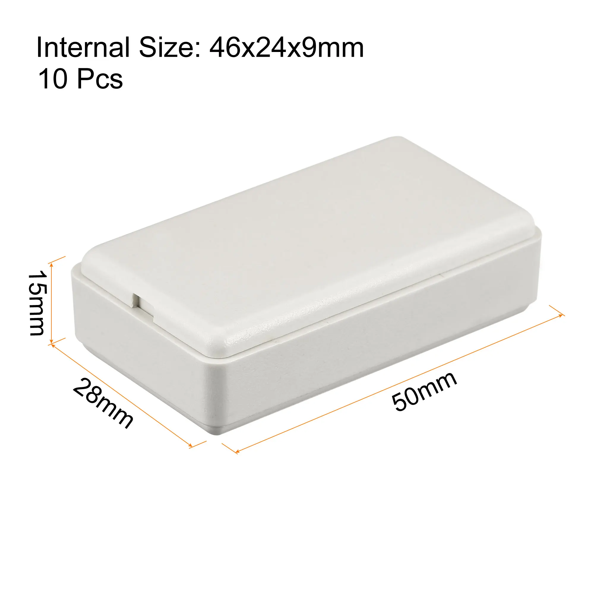 10Pcs 50x28x15mm Dust-proof ABS Plastic Project Box DIY Junction Box Housing Instrument Case Enclosure Boxes Electronic Supplies