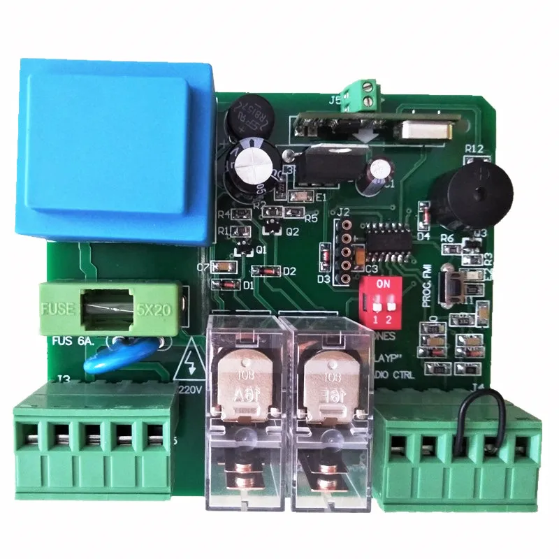 220V AC Roller Shutter Control Board/ motherboard for Garage Door Universal with 10 remote controls optional