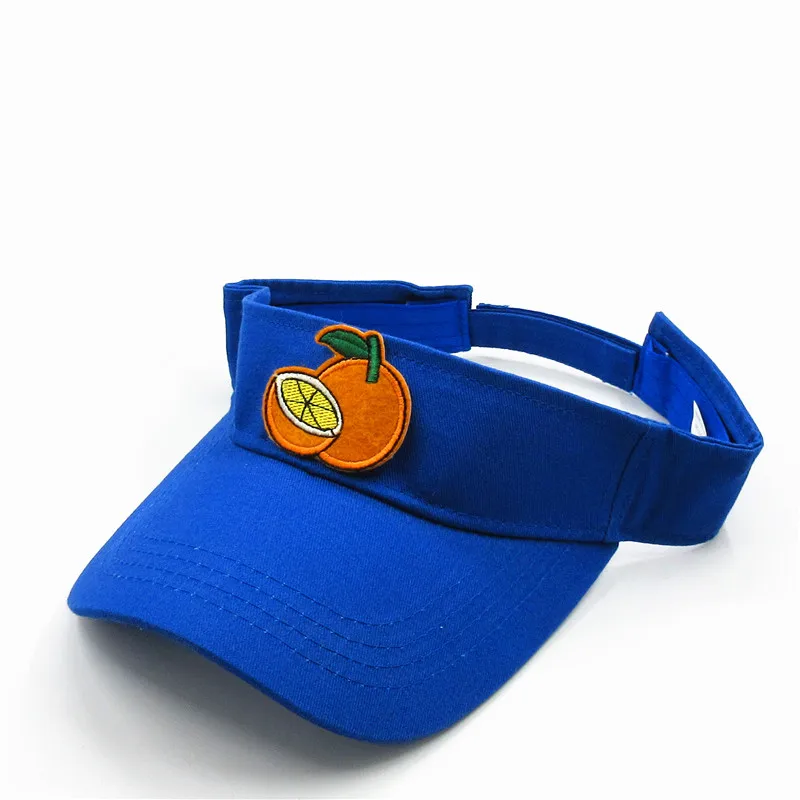 2020 Cotton Orange Fruit Embroidery Visors Baseball Cap Adjustable Snapback Cap for Men and Women 321