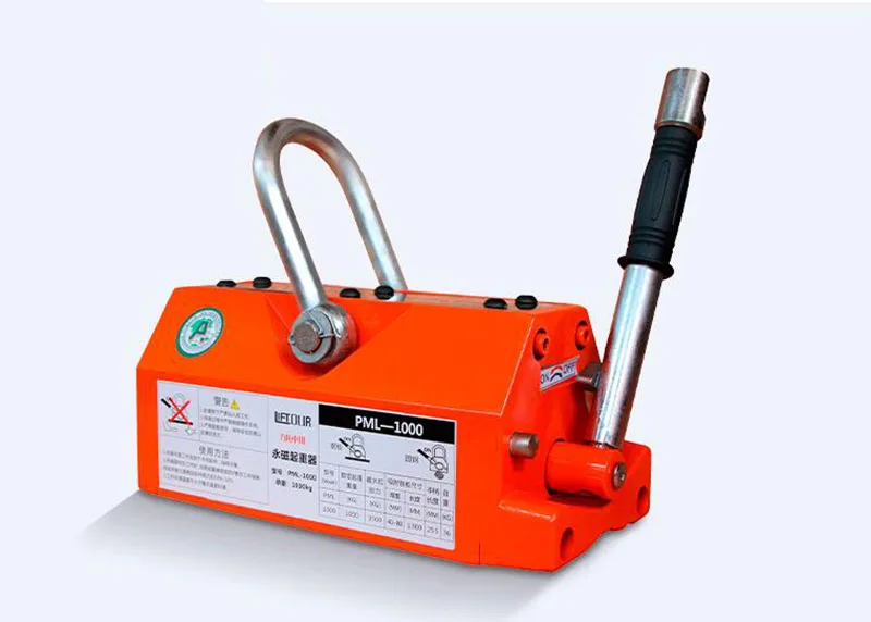 400KG Permanent Magnet Crane Magnetic Lifter Heavy Duty Steel Crane Hoist Lifting Magnet Industrial Magnetic Chuck