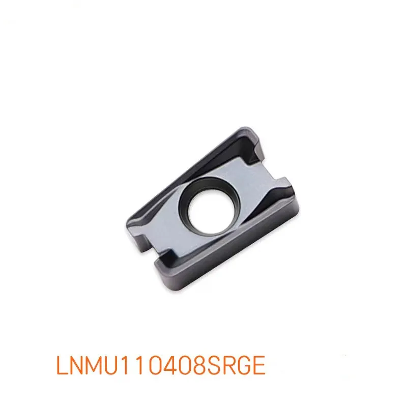 10 Stuks Cnc Dubbelzijdige Snelle Feed Lnmu110408 Srge Vierkante Schouderpen Frezen Inzetstuk Verwerking Staal Rvs Lnmu 110408