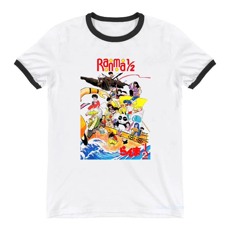 

Female T-Shirt Harajuku Kawaii Girls Ranma 1/2 T Shirt Rumiko Takahashi Urusei Yatsura Tshirts Summer Top Women'S Clothes Tees