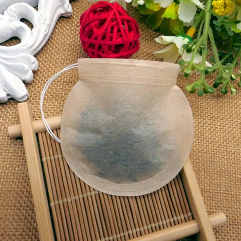 Creative Round Shape Tea bags Disposable food grade Filter Paper Bags coffee bags 1000pcs/lot