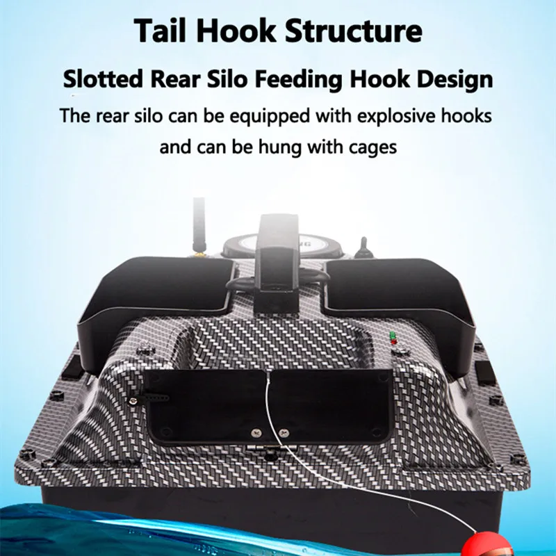 Professional 3 Hopper Fixed Speed Cruise Sonar Fish Finder RC Nest Boat 500M 2kg Load Waterproof Radio Controlled Bait Boat Toy