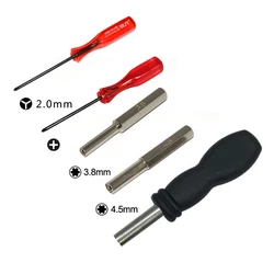 3.8mm and 4.5mm cross Y shape Screwdriver Bit Screw Driver GameBit with Handle for Nintend SNES N GC for N64