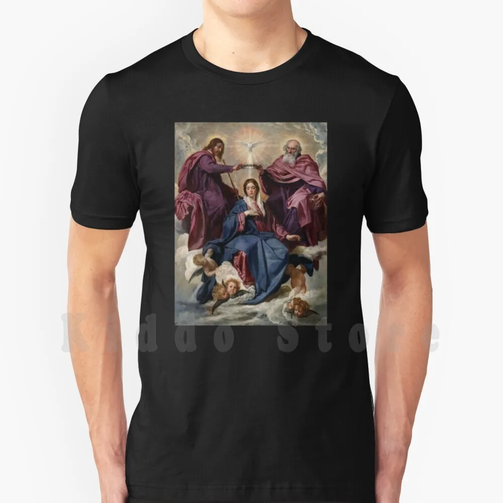 Diego Velázquez-Of The Virgin T Shirt Cotton Men DIY Print Cool Tee Velazquez Diego Velázquez Baroque Velázquez Artist Las