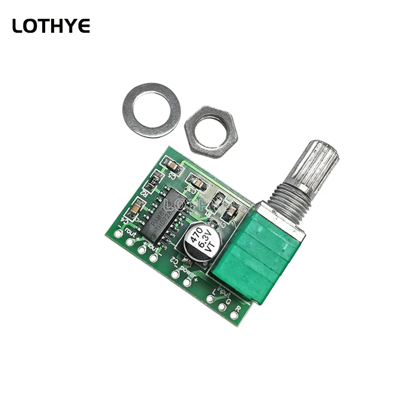 

PAM8403 Mini DC 5V 2 Channel 2*3W Digital Audio Amplifier Board Module Volume Control With Potentionmeter USB