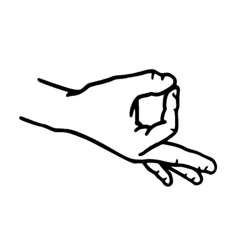 

Interesting Pack Circle Game Hand Finger Auto Funny Vinyl Car Styling Decal Motorcycle Sticker