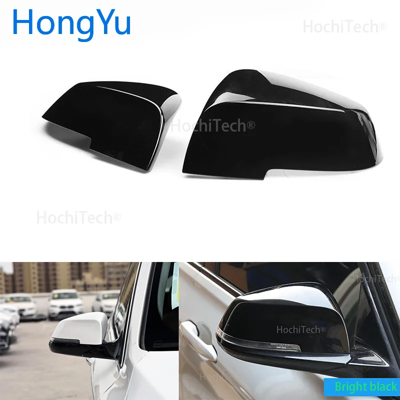 

For BMW i3 i3S series 2014-2018 Replace the original car rear mirror cover bright black mirror cover