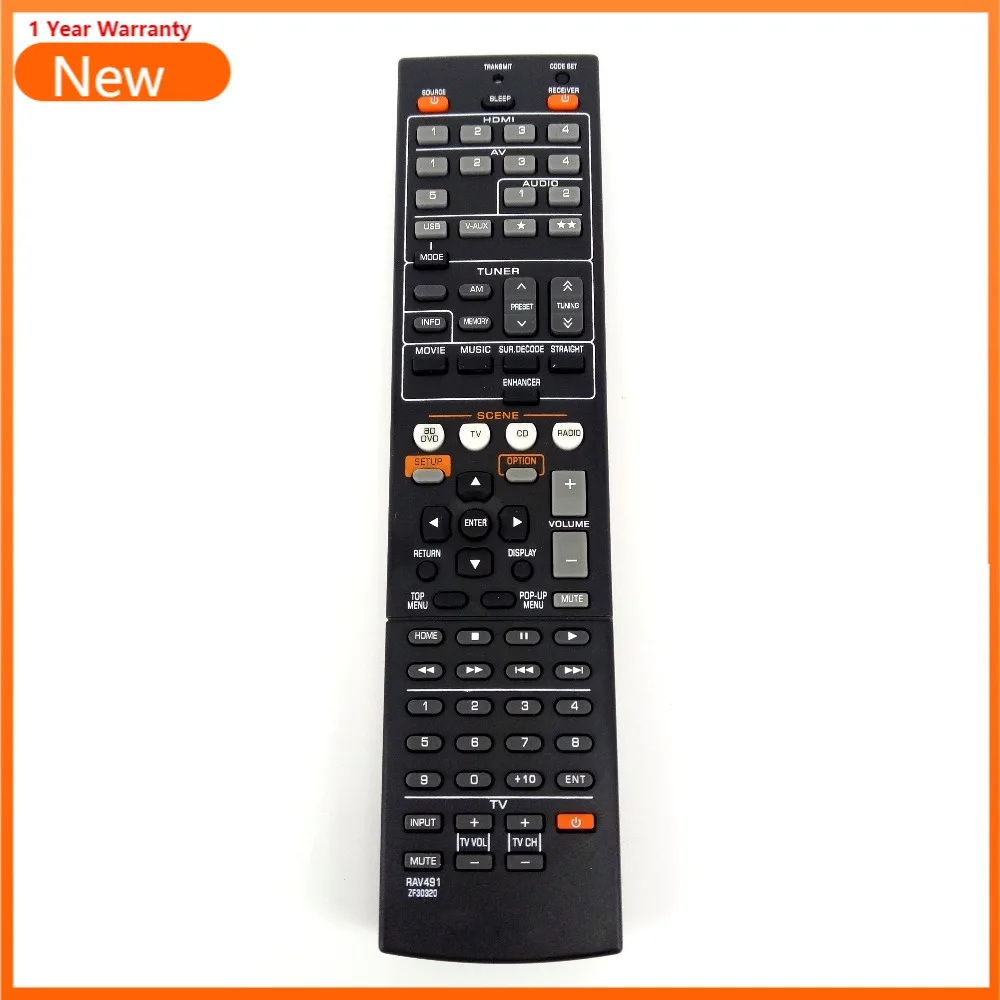 

Original TV Remote Controller Fit For YAMAHA RAV491 ZF30320 For RAV494 HTR-4066 RX-V475 Rx-v373 AV Receiver Radio Fernbedineu