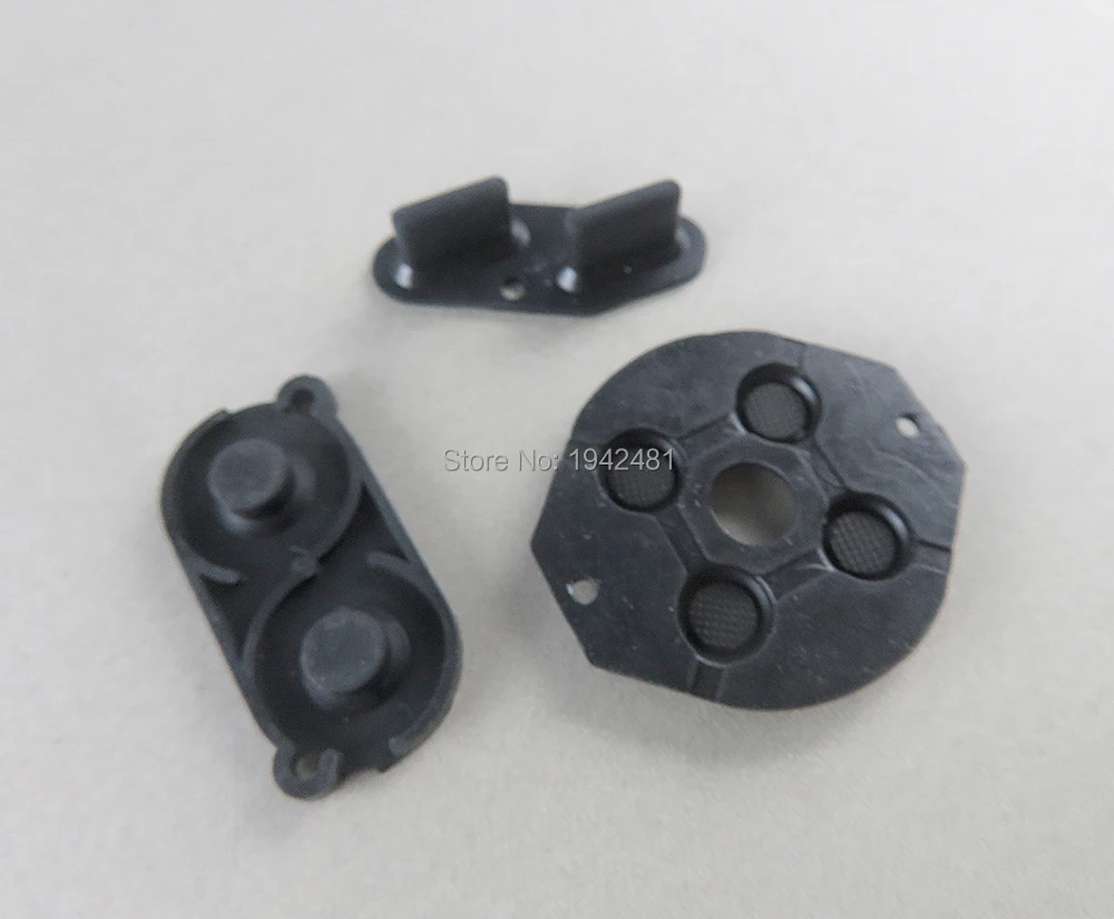 5세트 컬러풀 고무 전도성 버튼 A-B D-패드 게임보이 GB 쉘용 실리콘 스타트 셀렉트 키패드