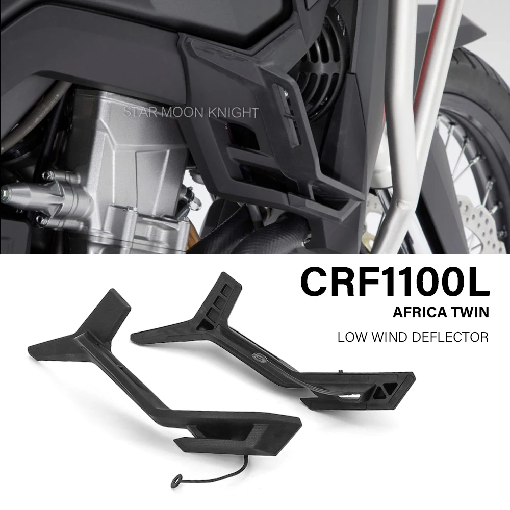 

For Honda CRF1100L Africa Twin CRF 1100 L 2020 2021 2022 - Motorcycle Accessories Rubber Deflectors Low Wind Deflector Kit