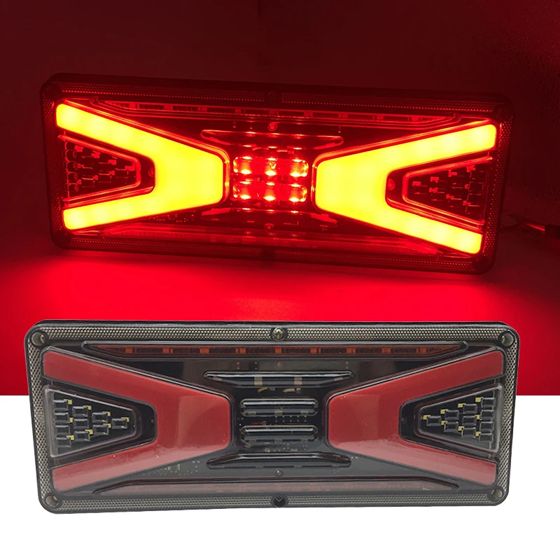 

2PCS 24V LED Tail Light Indicator Light Reversing Light Fog Lamp For Truck Trailer Lorry Caravan Warning Rear Lights Waterproof