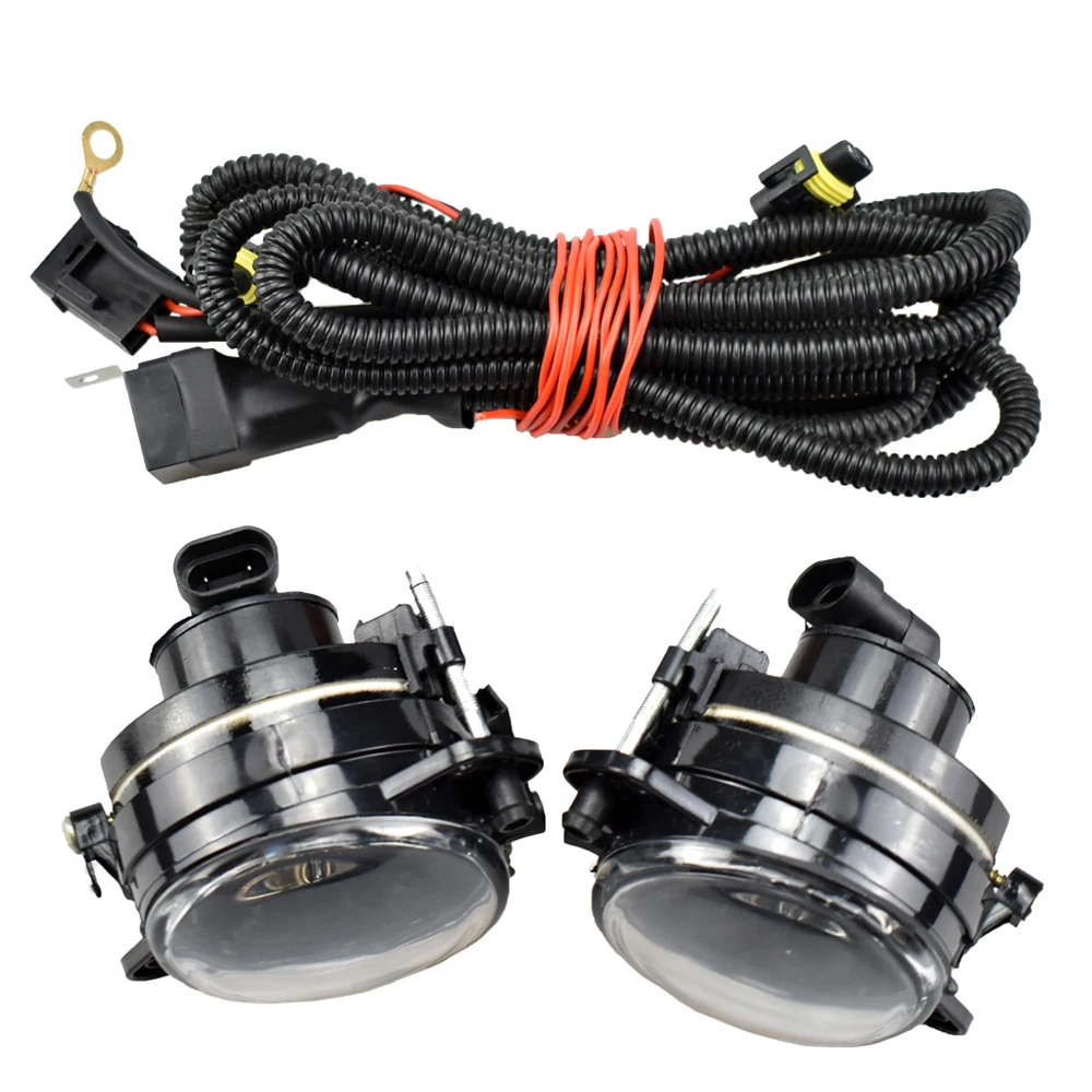 Fog lights For V-W Transporter Multivan Caravelle T5 2003-2009 halogen fog lights & Wiring Harness Switch Kit