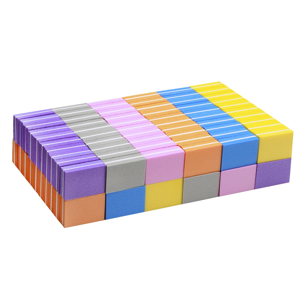 10/20 pcs Nail Buffers File Double-sided Sponge Sanding Nail File Blocks Square Block For UV Gel Strips For Nail Polishing Set