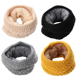 Fashion Winter Warm Brushed Knit Neck Warmer Circle Go Out Wrap Cowl Loop Snood Shawl Outdoor Ski Climbing Scarf For Men Women