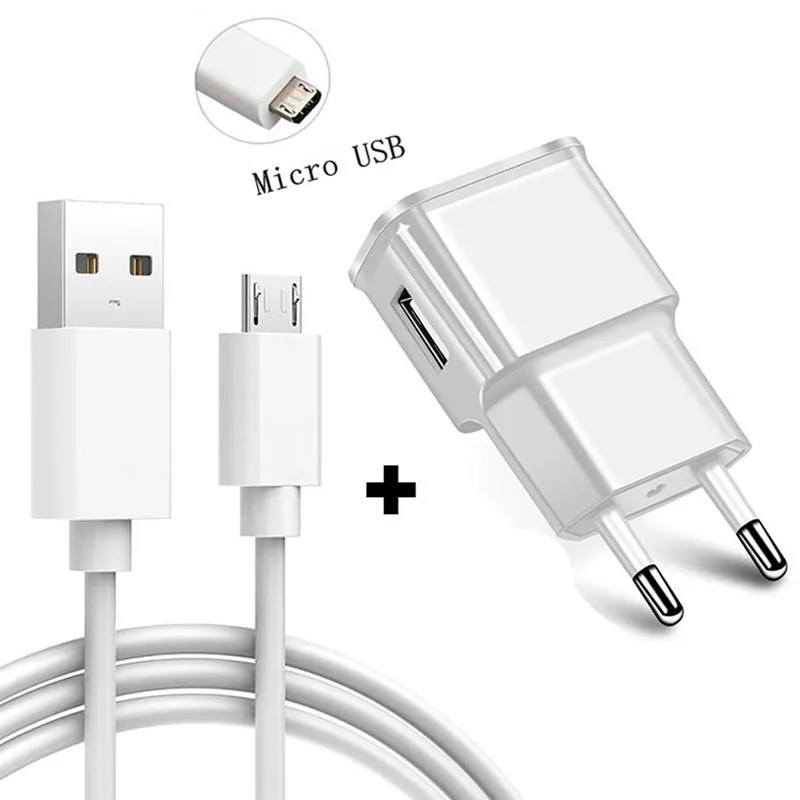 USB Charger For Samsung Galaxy S6 S7 Edge J4 J6 plus J3 J5 J7  Note 4 5 A3 A5 A7 2016 A750  Wall Adapter Charge Micro USB Cable