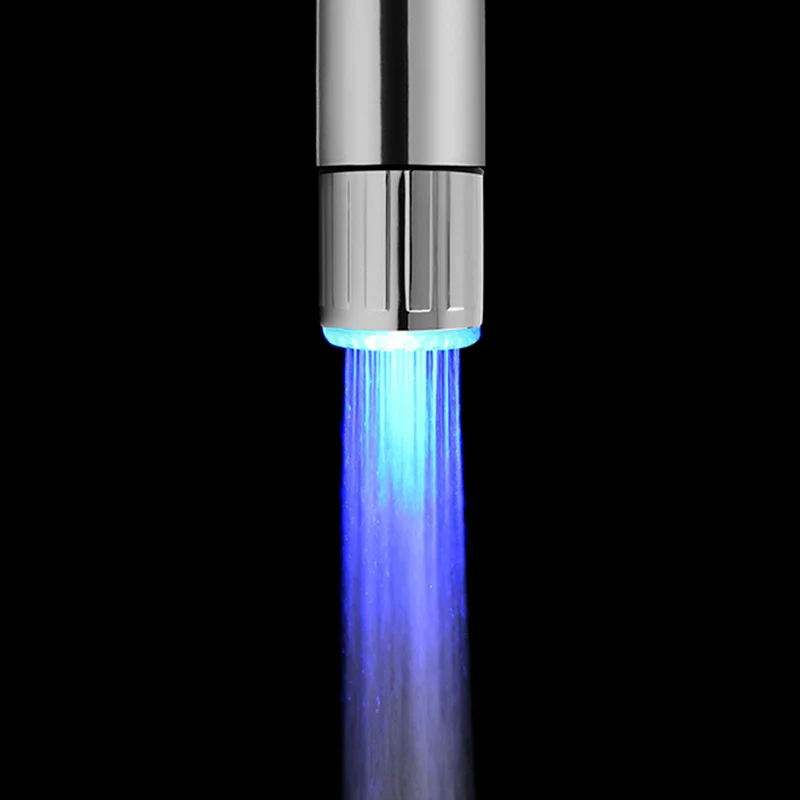 Light-up LED Water Faucet Changing Temperature Glow Kitchen Shower Tap Water Saving Novelty Luminous Faucet Nozzle Head Bathroom