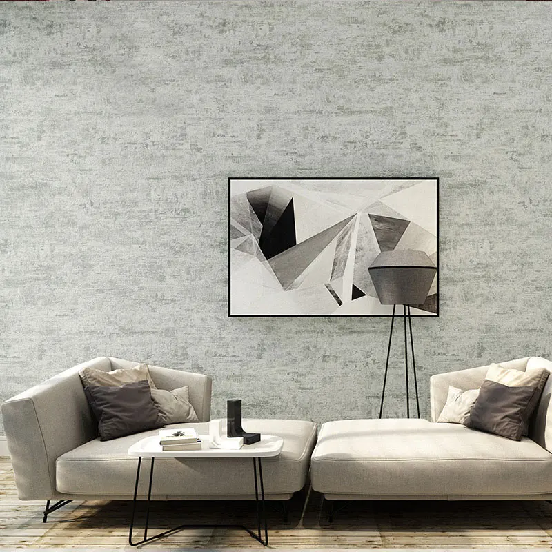 

Vintage Solid Color Cement Wallpapers Industrial Style Party-Colored Waterproof Vinyl Wall Paper For Walls papel de pared