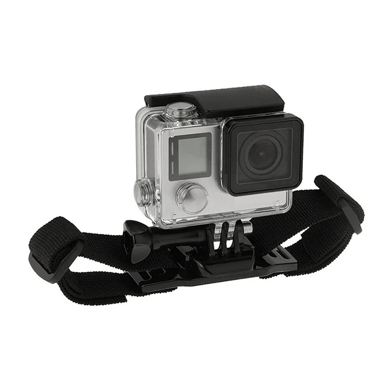 สายคล้องหมวกนิรภัยปรับเข็มขัดสำหรับ GoPro Hero 10 9 8 7 6 5 4เซสชัน Yi 4K Sjcam Sj4000 Eken H9r กล้อง Go Pro