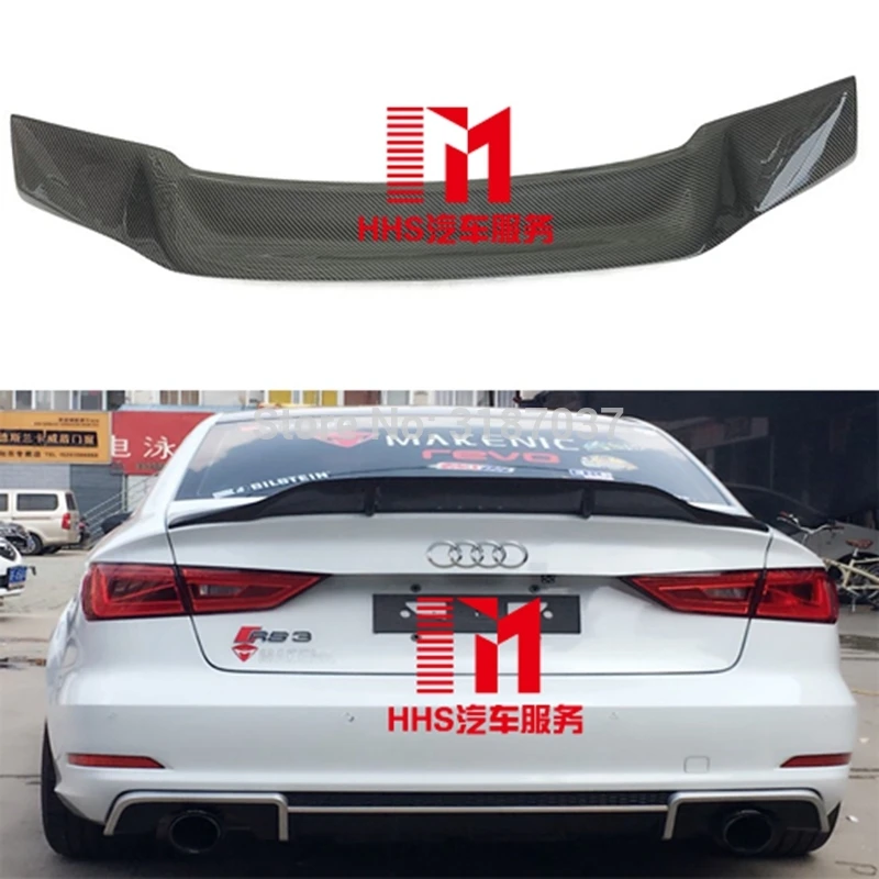 

for Audi A5 fiber rear spoiler 4-door and 2 -door coupe 2009 - 2016Carbon Fiber rear boot Wing Spoiler Wing Trunk Lip Boot Cover