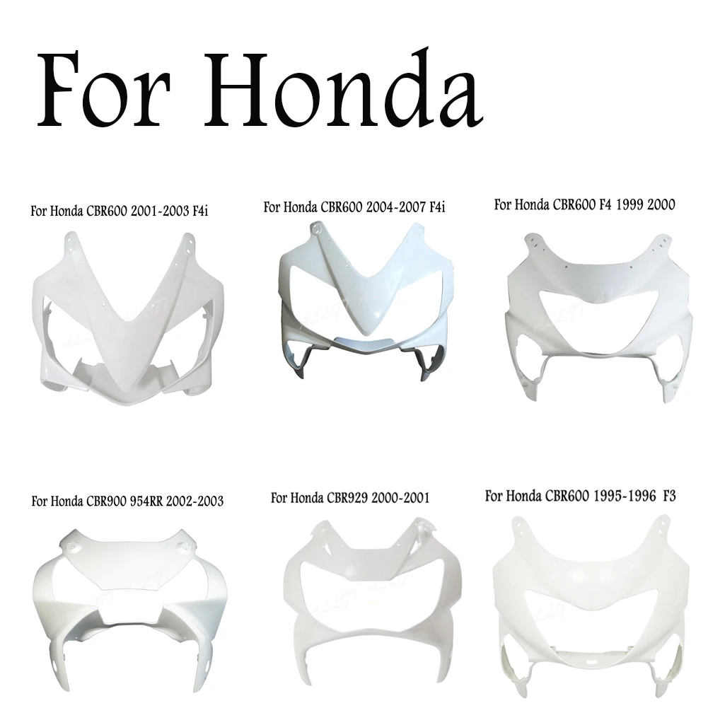 

New Motorcycle Injection Moulding Unpainted Upper Front Cowl Nose Fairing For Honda CBR600 900 954 929 F3 F4