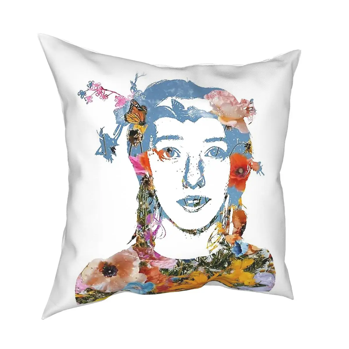 Anne With An E Flower Pillow Case Home Decorative Cushion Cover Throw Pillow for Home Polyester Double-sided Printing Printed