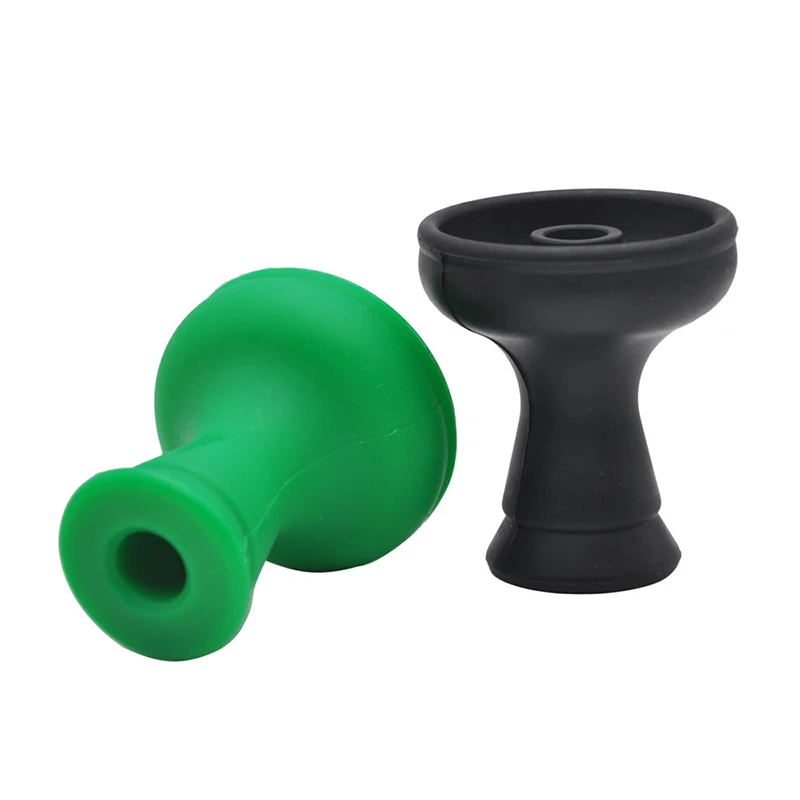 One Hole Silicone Hookah Bowl Funnel Flavor Holder Phunnel Silicon Shisha Head Unbreakable Chicha Pot Sheesha Part Narguile Cup