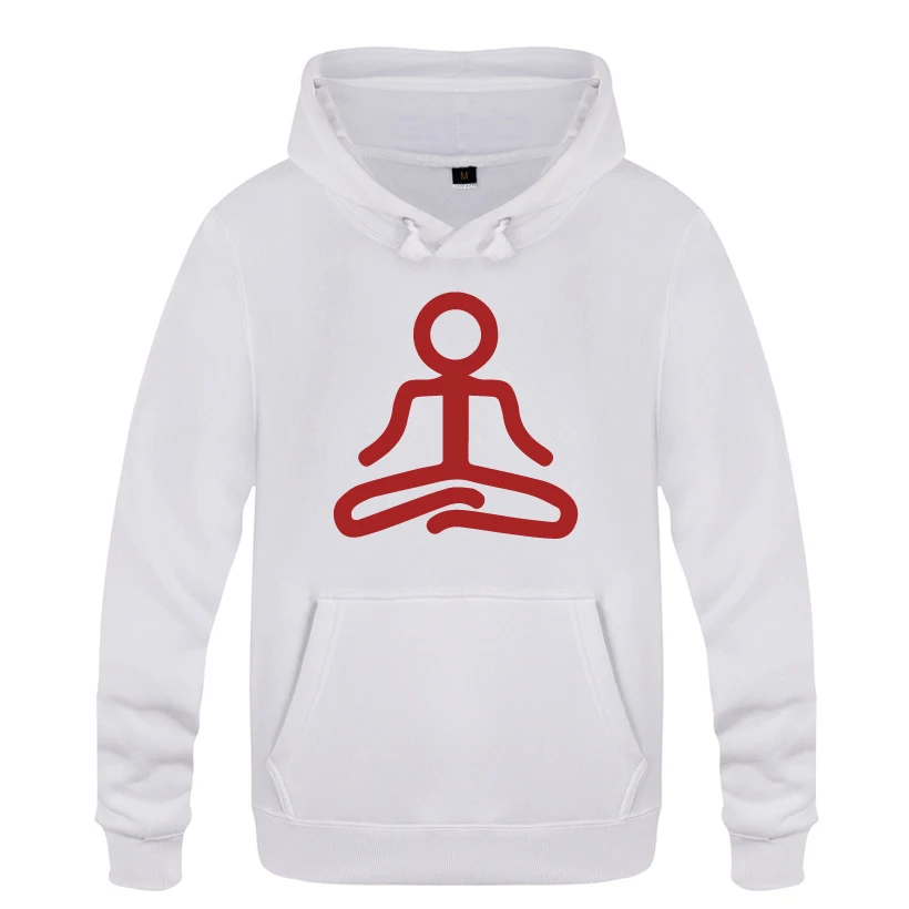 Sudadera con capucha para hombre, prenda deportiva de manga larga con estampado divertido y creativo, ideal para meditación, Yoga y abrigo, novedad