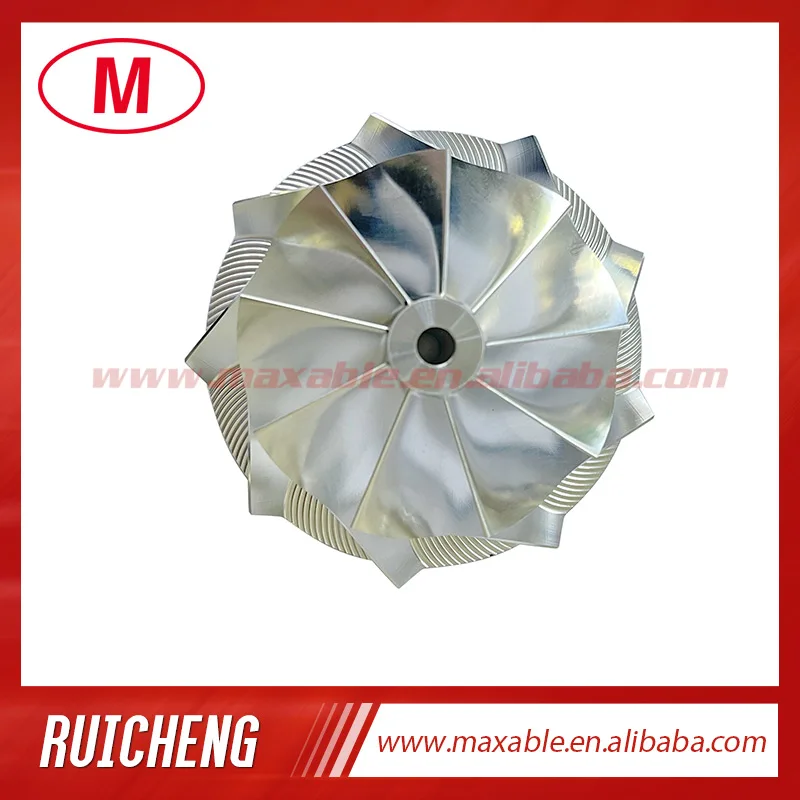 TD04HL 52.50/68.00 mm 9+0 blades high performance turbocharger billet/milling/aluminum 2618 compressor wheel