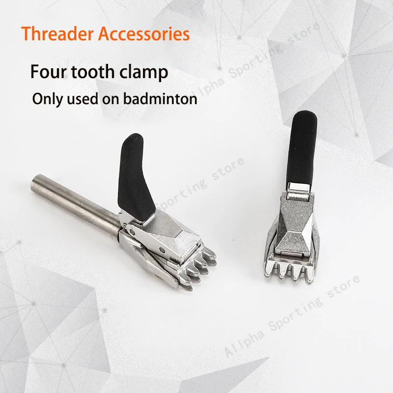 

Alpha 2PCS Badminton Stringing Clamp Machine Tools Four Teeth 12.0mm Threader Badminton Accessorie