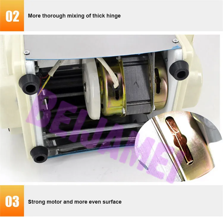 BEIJAMEI-máquina mezcladora de masa de harina de trigo, batidora de harina de maíz, 2/3kg