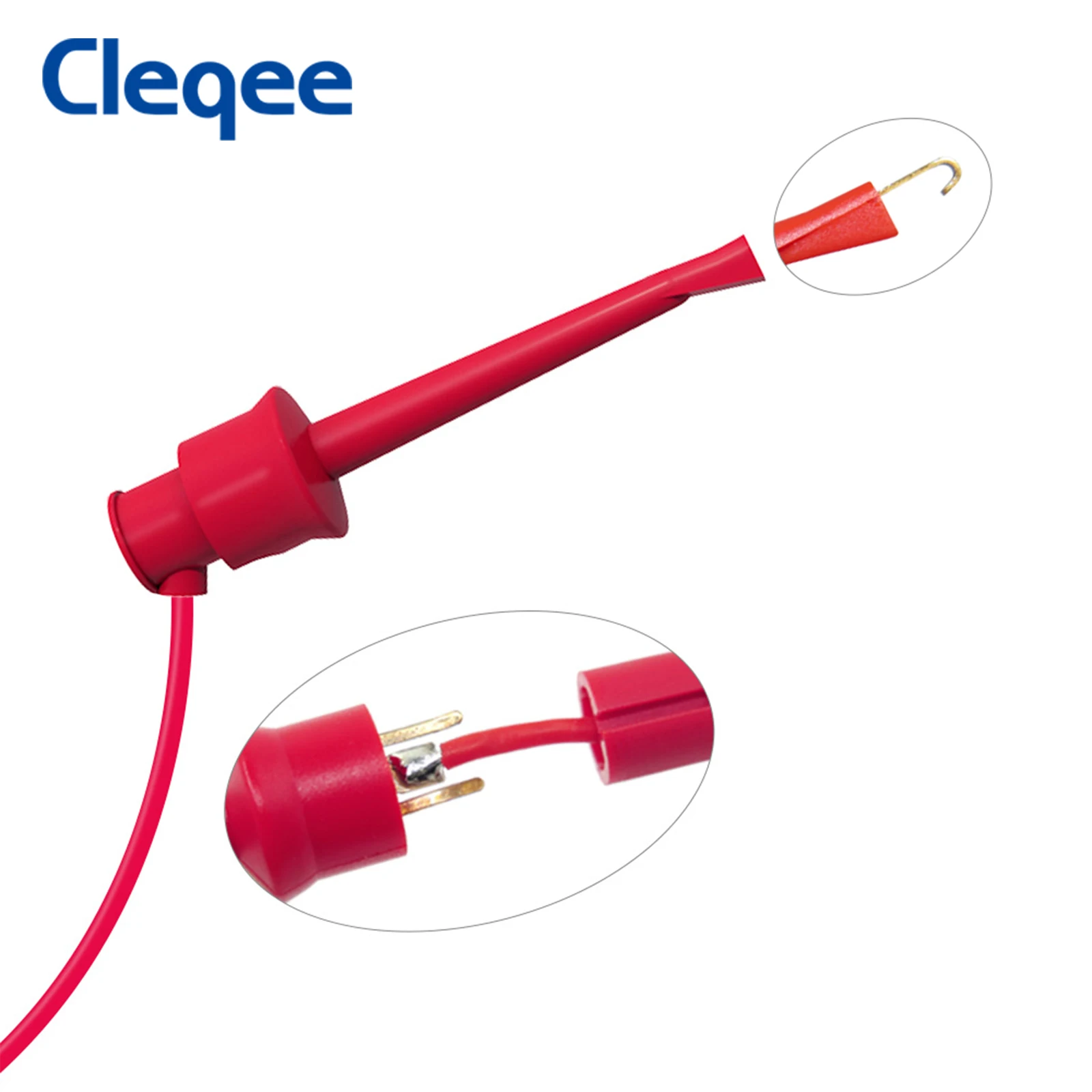 Cleqee X1 X10 100Mhz السلامة معزول بالكامل راسم الذبذبات كليب مجسات مع نهاية BNC إلى Minigrabber هوك اختبار الرصاص مجموعة ملحقات