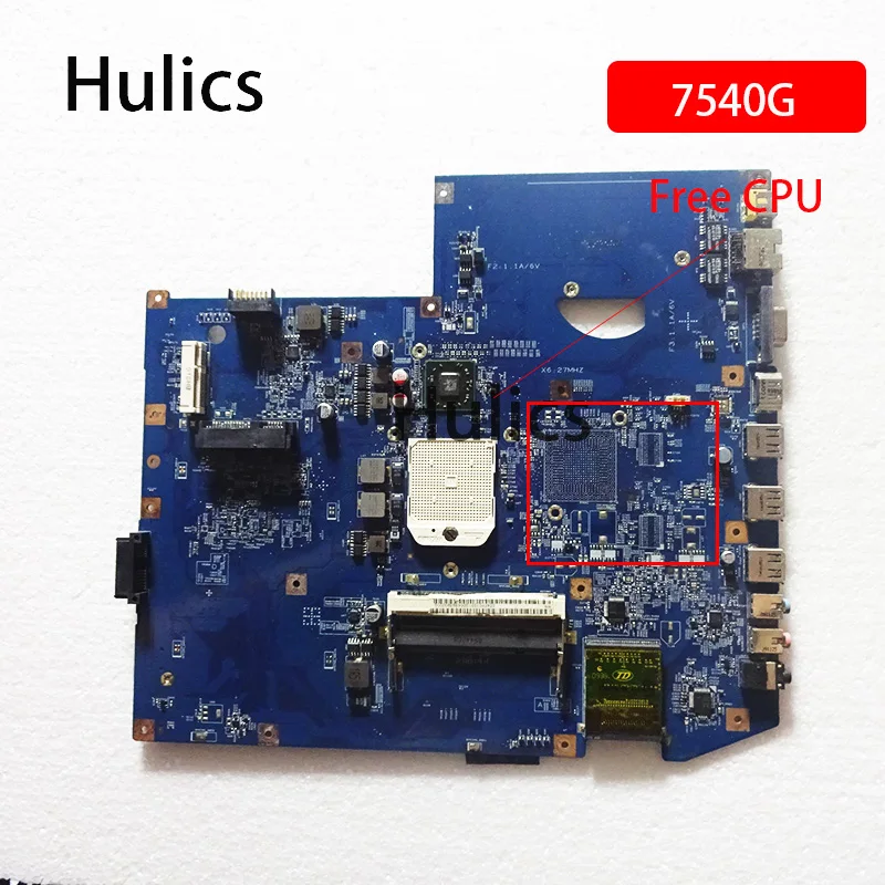 

Hulics Used 09243-1 JV71-TR 48.4FP02.011 MBPJD01001 MB.PJD01.001 S1 DDR2 Motherboard For Acer Aspire 7540 7540G 7540Z