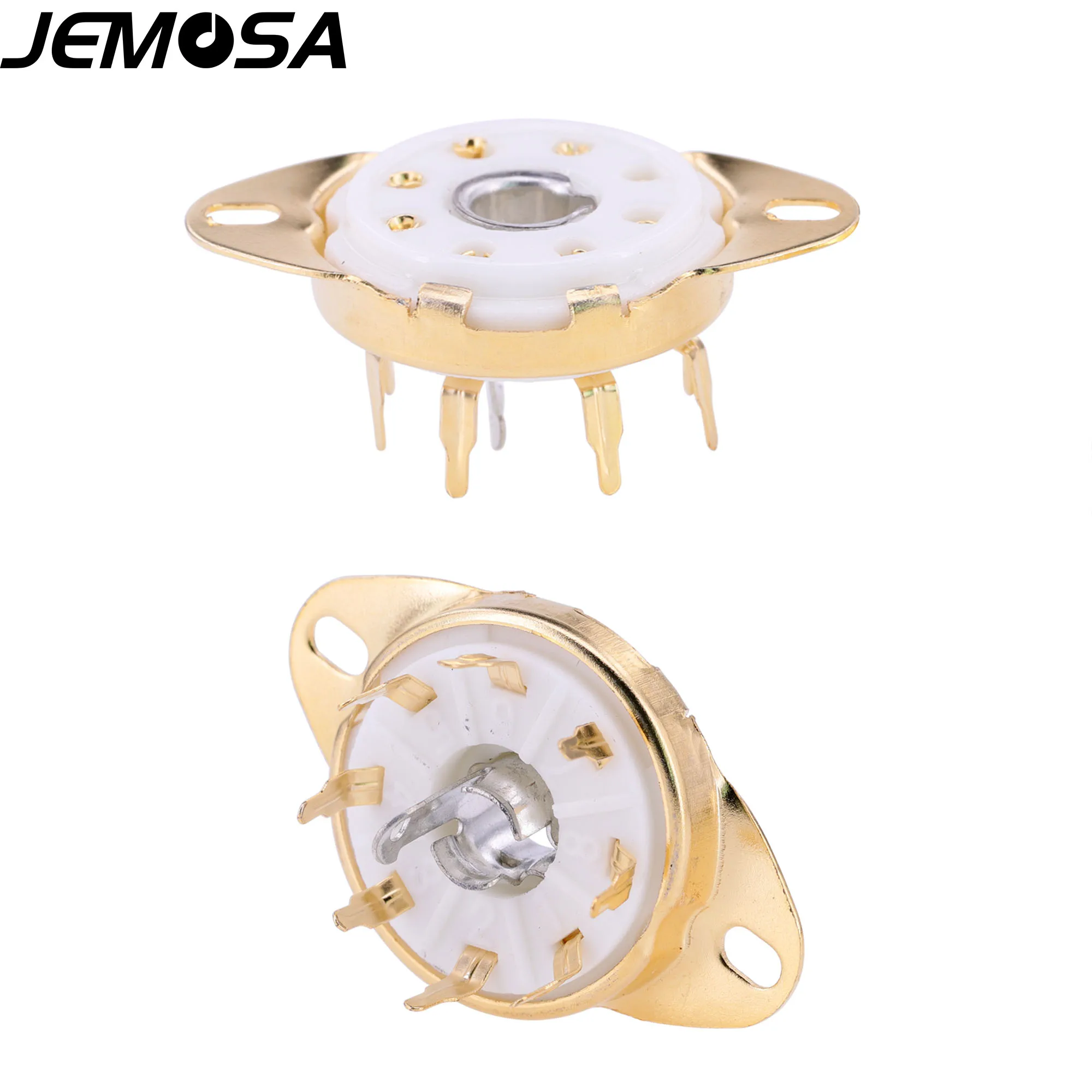 8Pin Ceramic Tube Socket GZC8-8-Y PCB Mount Electron Tube 5B254 7N7 4P1S 2J27 EBL21 ECH21 Vacuum Tube Amplifier Audio HIFI DIY