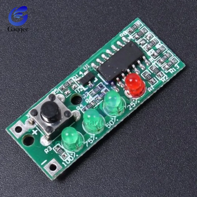 3S 4S Lithium Iron Phosphate Battery Capacity Tester 9-12V Board Power Level Indicator Four Level LED Display Module