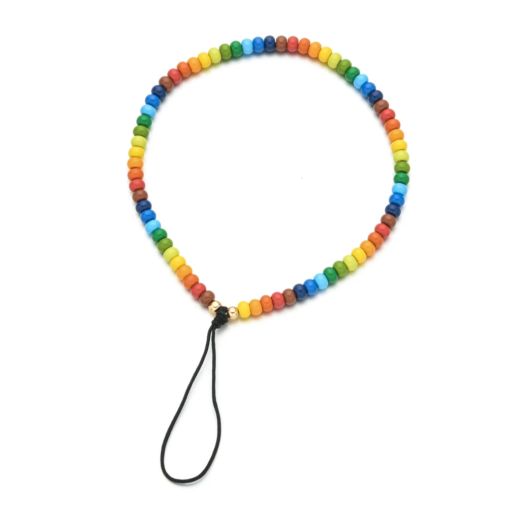 ZMZY Cute New Phone Strap Lanyard Colorful Charm Rope Diy Cell Phone Case Hanging Cord For Women Summer Jewelry