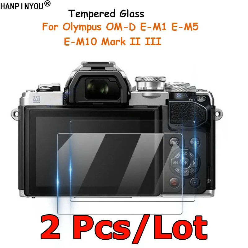 2 sztuk/partia dla Olympus OM-D E-M1 E-M5 E-M10 Mark II III szkło hartowane Screen Protector folia ochronna straż