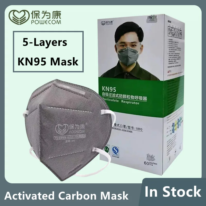 Activated Carbon Mouth Masks Anti-PM2.5 Anti Dust Particle Headband Style Protective Respirator Mascarillas Face Masks