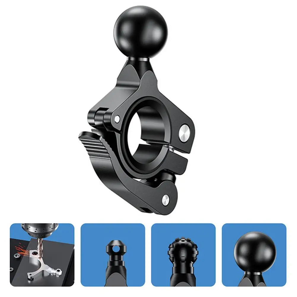 1-inch Mounting Handlebar Ball Rail Base Motorcycle Handlebar Bike Rail Rod Mount Base for Go pro Camera Smartphone Bicycle