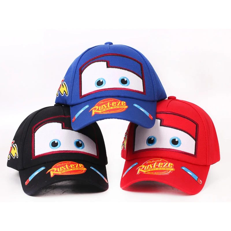 New Summer Boy Hat Fashion Cars Cartoon Kids Hat Boys Girls Caps Cute Net SpiderMan Baseball Cartoon Hat Sun Shading Hip Hop Hat