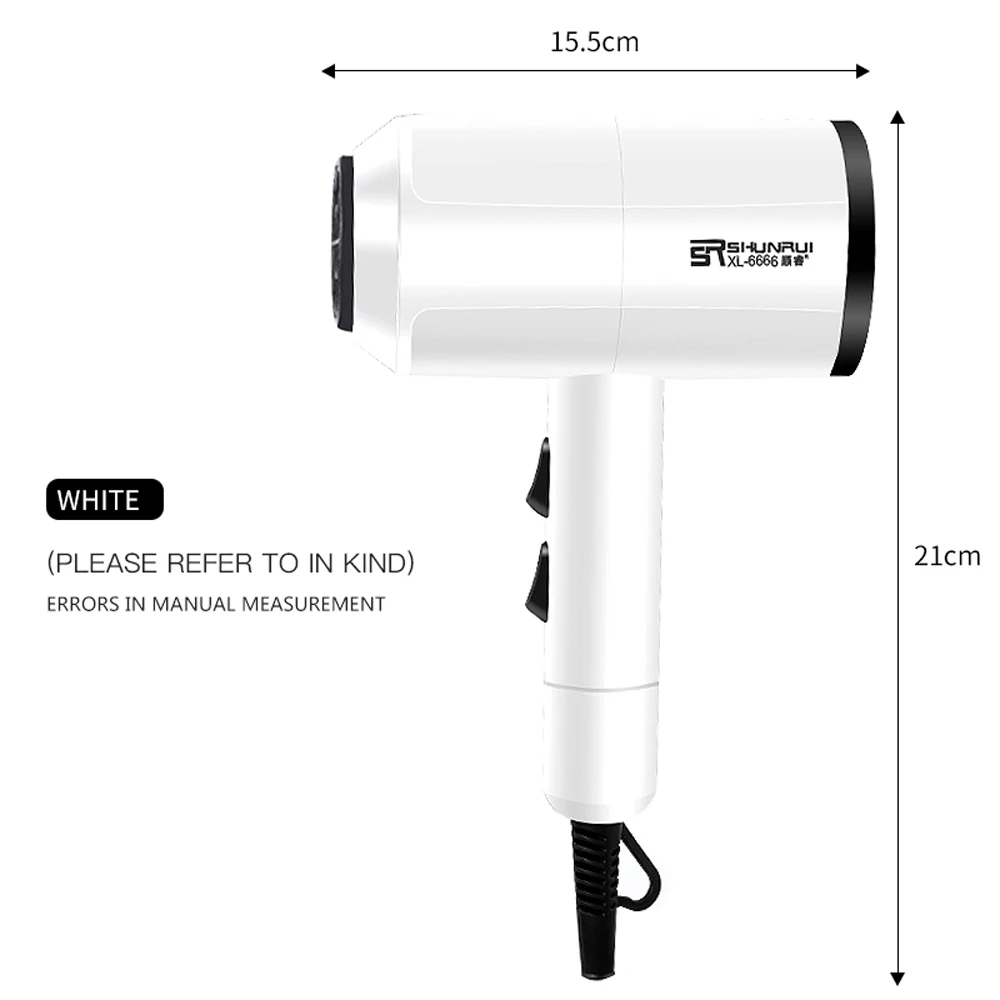 Pengering Rambut Profesional untuk Penggunaan Di Rumah Pengering Rambut Udara Panas/Dingin Bisu Listrik Ion Negatif Biru Mengumpulkan Pengering Rambut