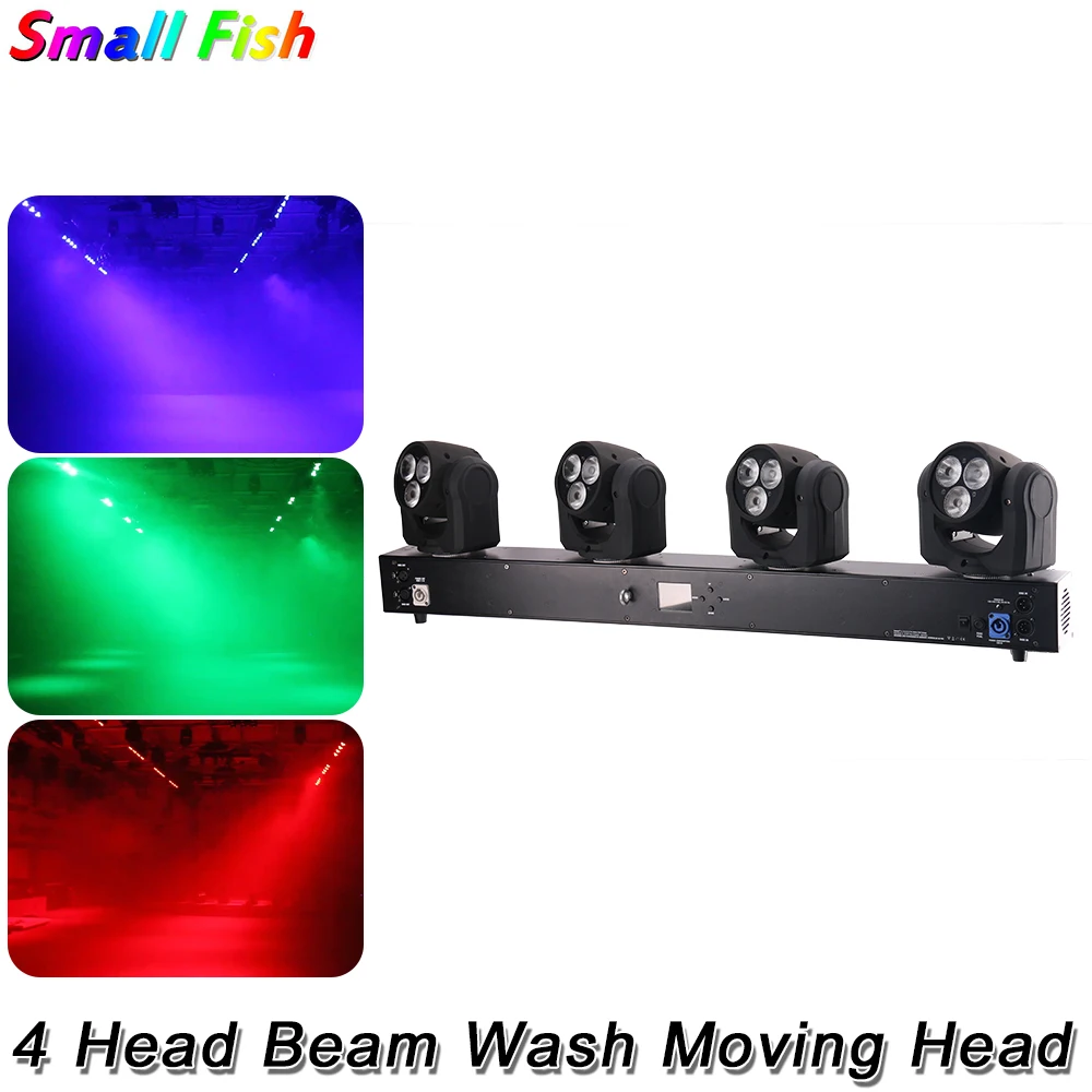 

12x10W RGB+CW Wash Moving Head Light DMX512 Stage LED Music Party Projector Light DJ Disco Wedding Christmas Effect Lights