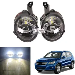 Car LED Light For VW Tiguan 2007 2008 2009 2010 2011 Car-Styling Front LED Fog Light Lamp Assembly 9006 bulbs